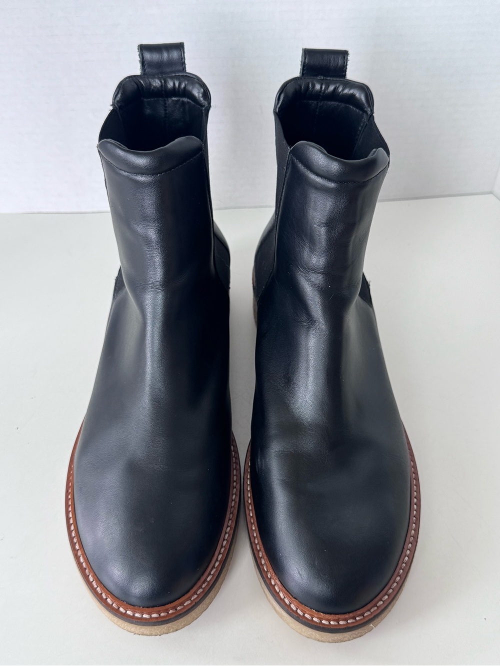 Everlane The Chelsea Boot Leather Black Women’s Size 9.5 - Picture 5 of 11